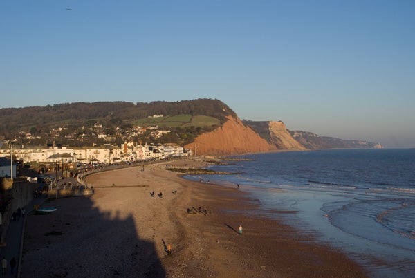 Seaside landscape photo taken with Sony Alpha A200.