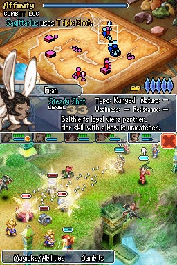 Screenshot of Final Fantasy XII: Revenant Wings gameplay.