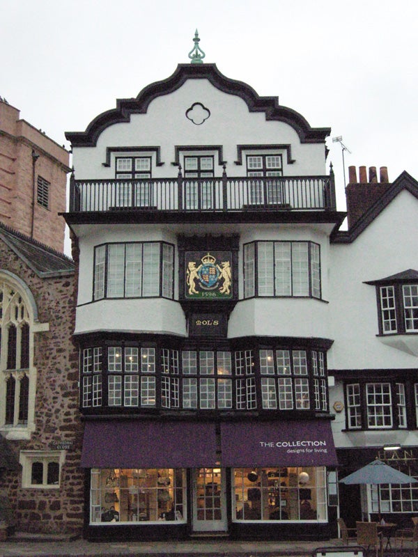Historic building facade with distinctive architecture