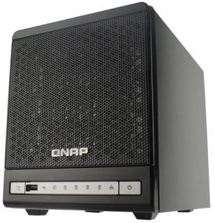 QNAP TS-409 Turbo NAS device on white background.