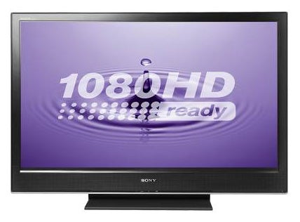 Sony Bravia KDL-40D3500 40-inch LCD TV displaying 1080HD ready screen.