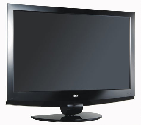 LG 37LF75 37-inch LCD television on a stand.