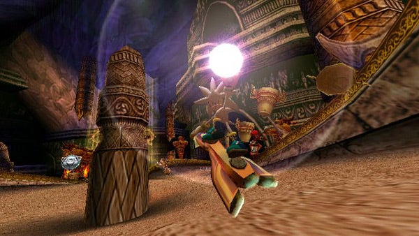 Screenshot from Sonic Riders: Zero Gravity gameplay.