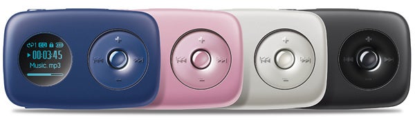 Creative Zen Stone Plus 2GB MP3 players in various colors.