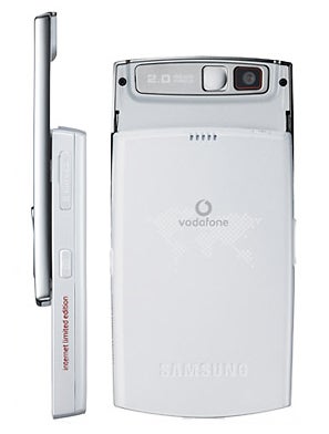 Samsung SGH-i640V slider phone with camera displayed from multiple angles.