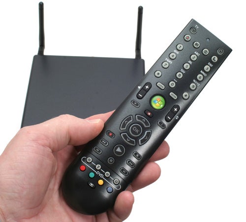 Linksys DMA 2100 Media Center Extender with remote control.