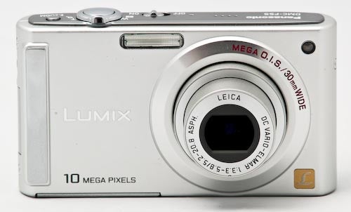 Panasonic Lumix DMC-FS5 digital camera front view.