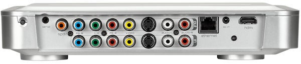 Back panel of Archos TV+ showing various connectivity ports.Back panel of Archos TV+ with various connectivity ports.