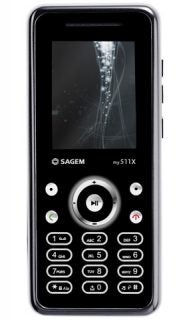 Sagem my511X mobile phone front view.