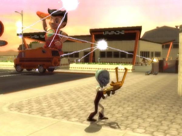 Screenshot of gameplay from Destroy All Humans: Big Willy Unleashed.