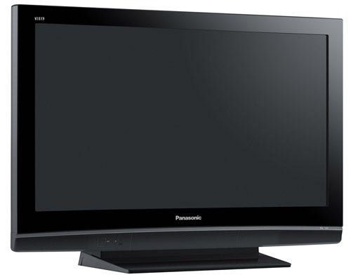 Panasonic TH-37PX80B 37-inch Plasma TV on stand.