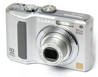 Panasonic Lumix DMC-LZ10 digital camera on white background.