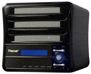 Thecus N3200 3TB NAS device front view.