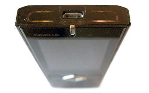 Nokia 7900 Prism phone on white background.Nokia 7900 Prism phone on a white background.