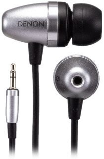 Denon AH-C751 earphones with metallic finish and black cable