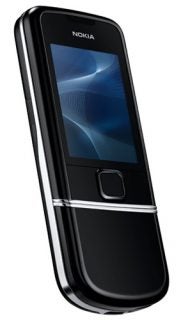Nokia 8800 Arte mobile phone with black finish.