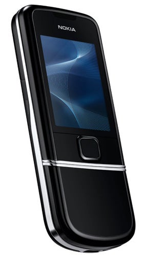 Nokia 8800 Arte mobile phone with black finish.