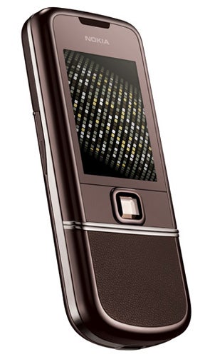 Nokia 8800 Arte in brown with slide-up screen.Nokia 8800 Arte mobile phone in brown color.