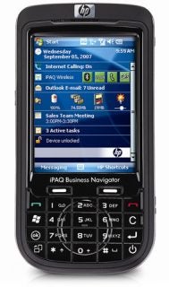 HP iPAQ 614c Business Navigator smartphone on display.