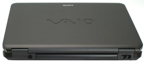Sony VAIO VGN-NR21Z/T notebook closed on white background.Sony VAIO VGN-NR21Z/T notebook closed, viewed from above.