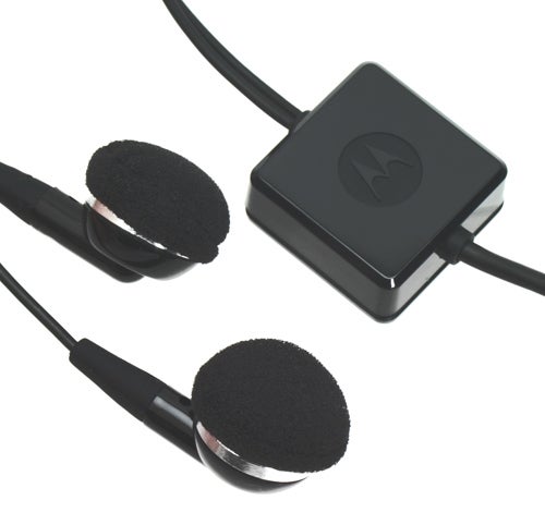 Motorola U9 headphones with inline microphone.Motorola U9 earphones with microphone and volume control.