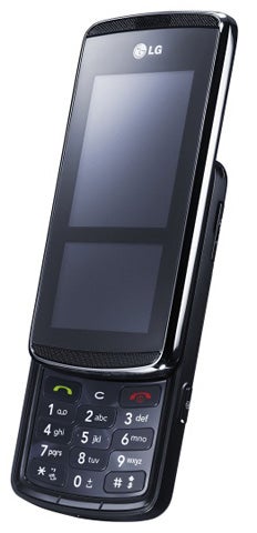 LG KF600 mobile phone with dual screen design.