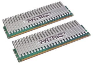 Patriot PVS32G1866LLK 2GB memory modules on white background.