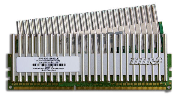 Patriot Viper DDR3 RAM module with heatsink.