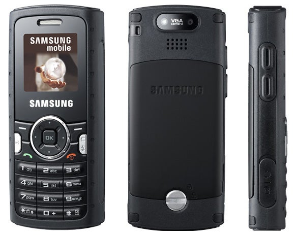 Samsung Solid SGH-M110 phone from multiple angles.Samsung Solid SGH-M110 mobile phone from multiple angles.