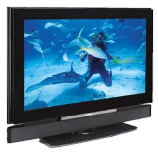 Humax LP40-TDR1 TV displaying underwater scuba diving scene.