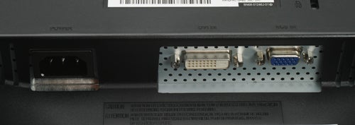 Samsung SyncMaster 2232BW monitor connectivity ports.