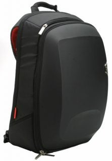 Logitech Kinetic 15.4 Mobile Backpack standing upright.