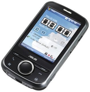 Asus P320 Windows Mobile PDA smartphone on white background.