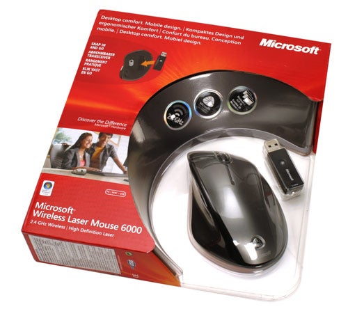 Microsoft Wireless Laser Mouse 6000 v2.0 in packaging