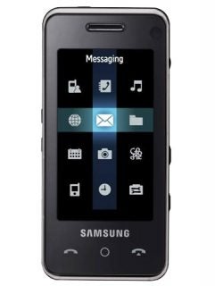 Samsung SGH-F490 phone displaying menu screen.