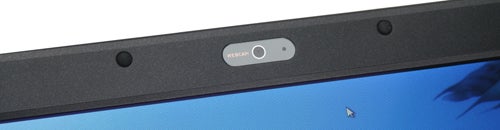 Close-up of Asus U2E notebook webcam and power button.Close-up of Asus U2E notebook's webcam and power button.