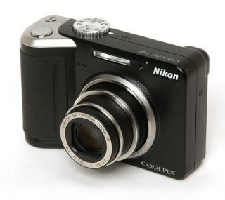 Nikon CoolPix P60 camera with lens extended