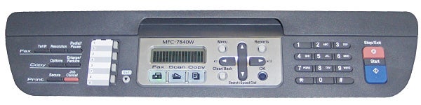Control panel of Brother MFC-7840W laser printer.Control panel of Brother MFC-7840W Multifunction Laser Printer