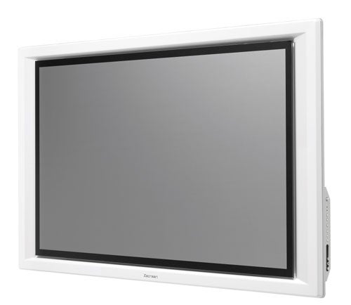 Planar Xscreen Monaco 80 projection screen on white background.Planar Xscreen Monaco 80 projection screen.