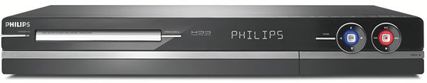Front view of Philips DVDR5520H DVD/HDD Recorder.