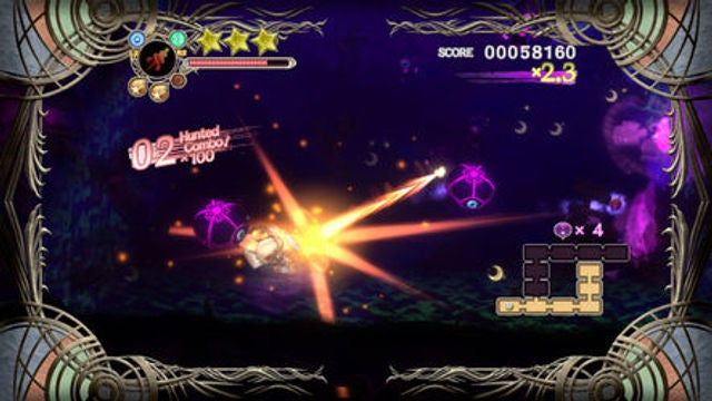 Screenshot of gameplay from Dark Mist with action sequence.Screenshot of gameplay from 'Dark Mist' showing combat scene.