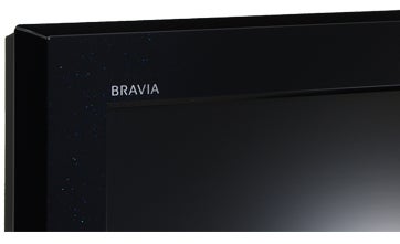 Sony Bravia KDL-40W4000 LCD TV corner view with logo.Sony Bravia KDL-40W4000 LCD TV close-up.