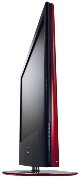 Side view of LG 42LG6000 'Scarlet' LCD TV.