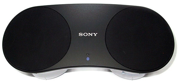 Sony SRS-BTM30 Bluetooth speaker on white backgroundSony SRS-BTM30 Bluetooth speaker on a white background.
