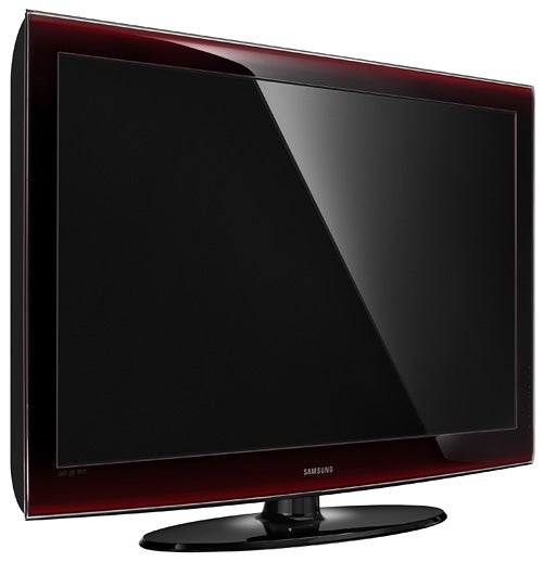 Samsung LE32A656 32-inch LCD TV with red accent.