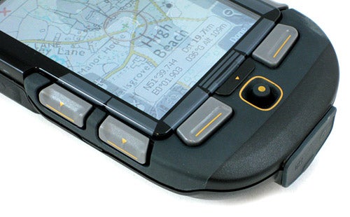Close-up of Satmap Active 10 Handheld GPS device.