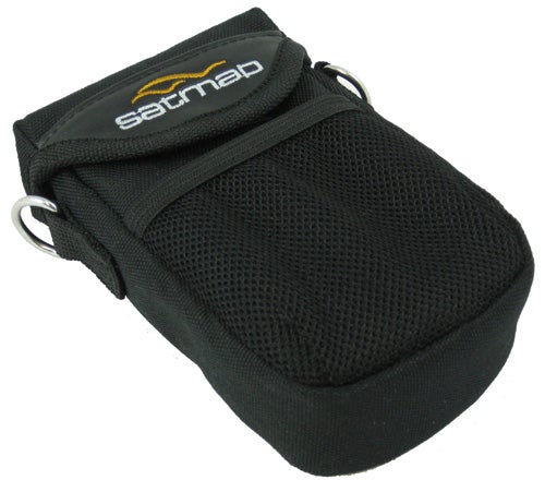 Satmap Active 10 GPS device in a protective black case.