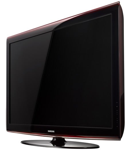 Samsung LE46A656 46-inch LCD TV with red accent