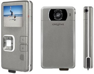 Creative Vado Pocket Video Cam three-view product image