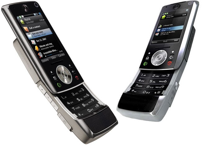 Motorola MOTO Z10 mobile phone in two positions.